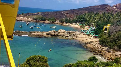 Tirolesa - Praia de Calhetas - PE